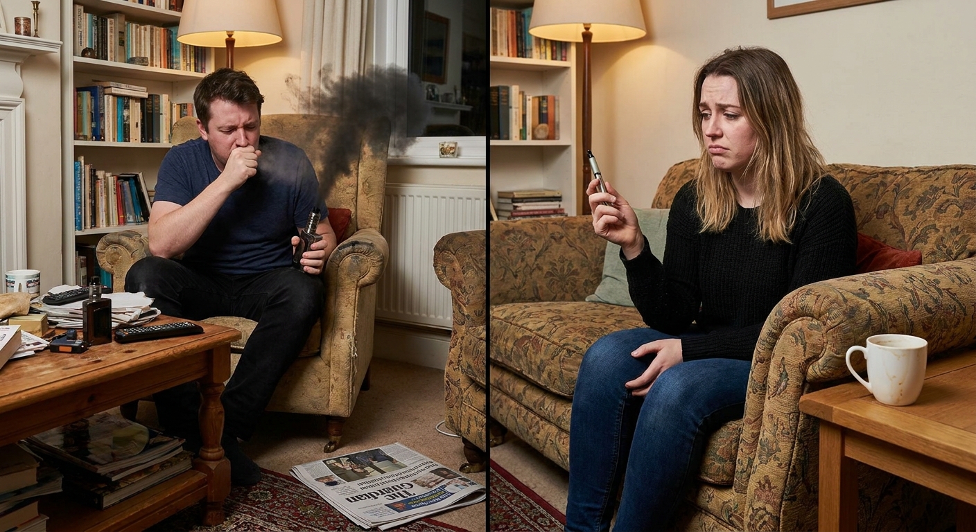 Vapers experiencing issues from incorrect nicotine strengths in a UK lounge